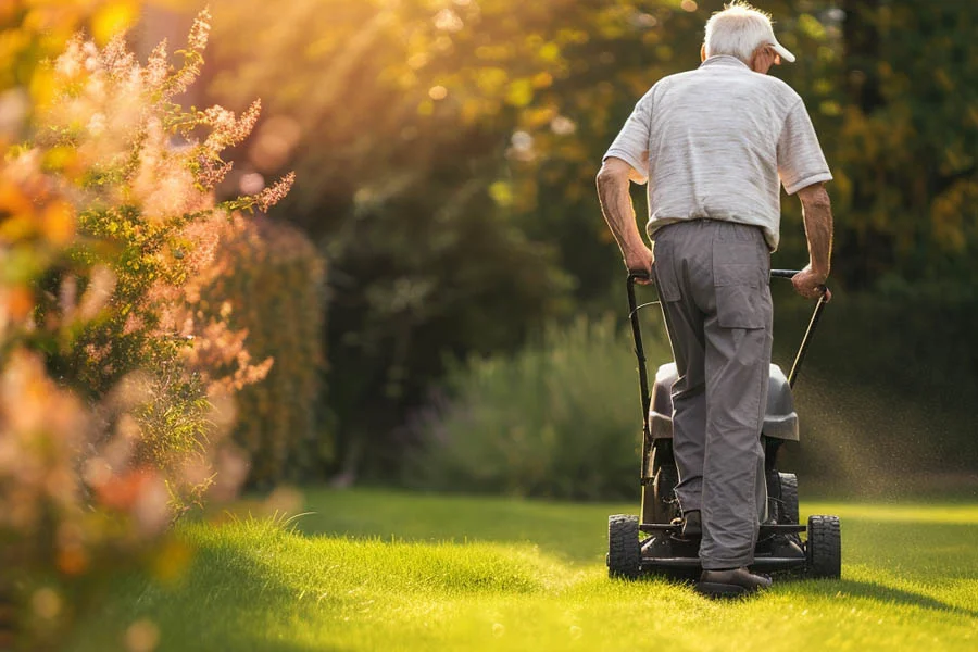 battery push lawn mower