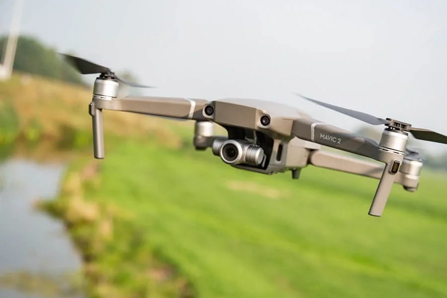 flying drone with camera